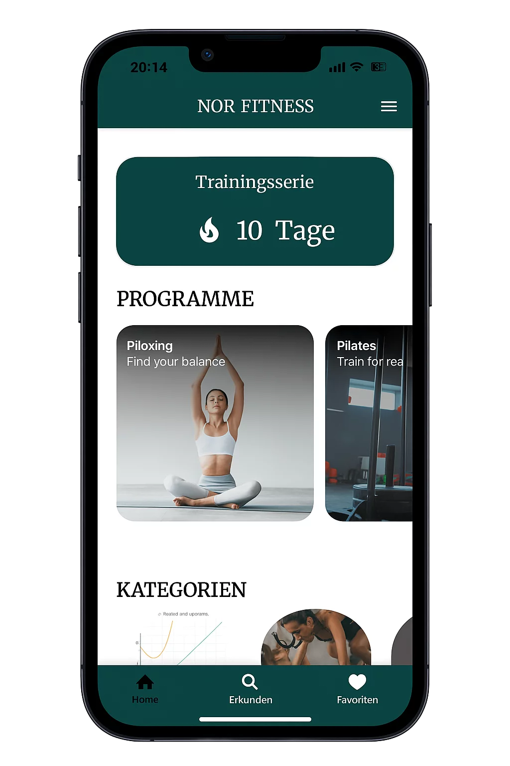 NorFitness App – Fitnessvideos und Training